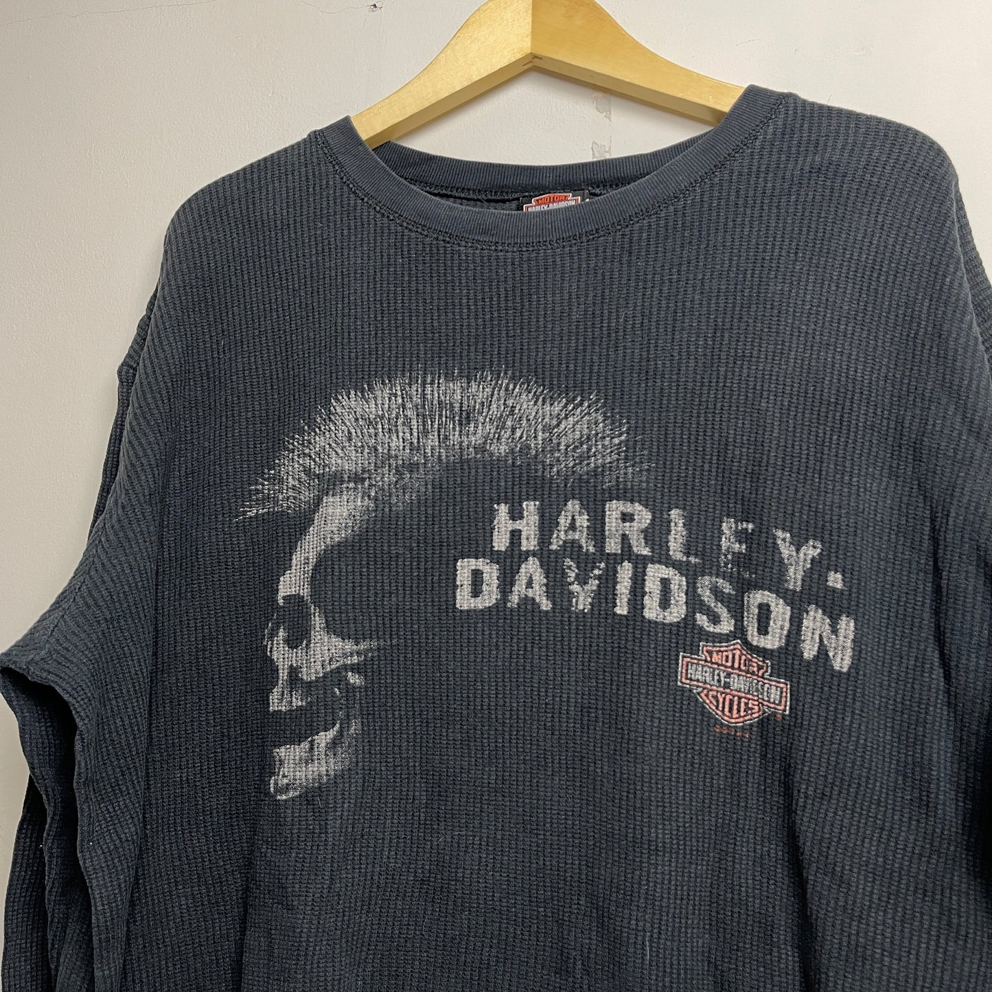 90s Harley Davidson 'Mohawk' Waffle Top