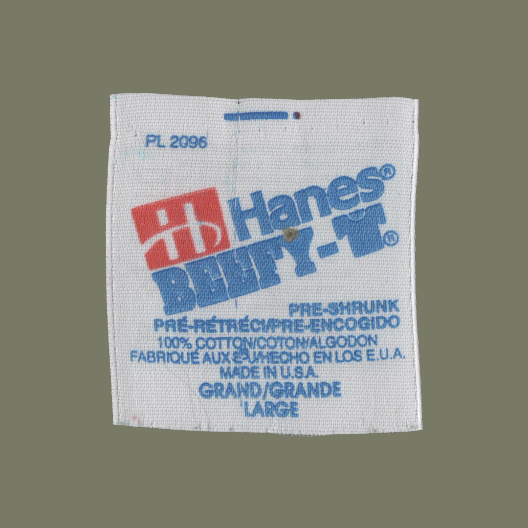 90s Hanes Beefy Tags