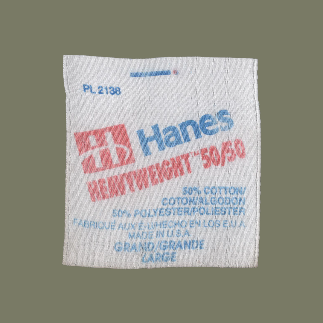 90s Hanes Heavyweight Tags